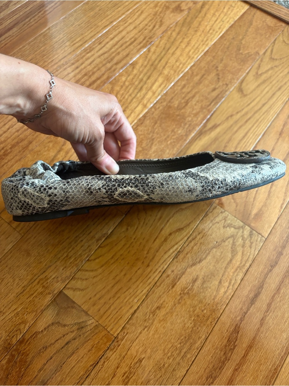 Tory Burch snakeskin ballet flats - Picture 7 of 12